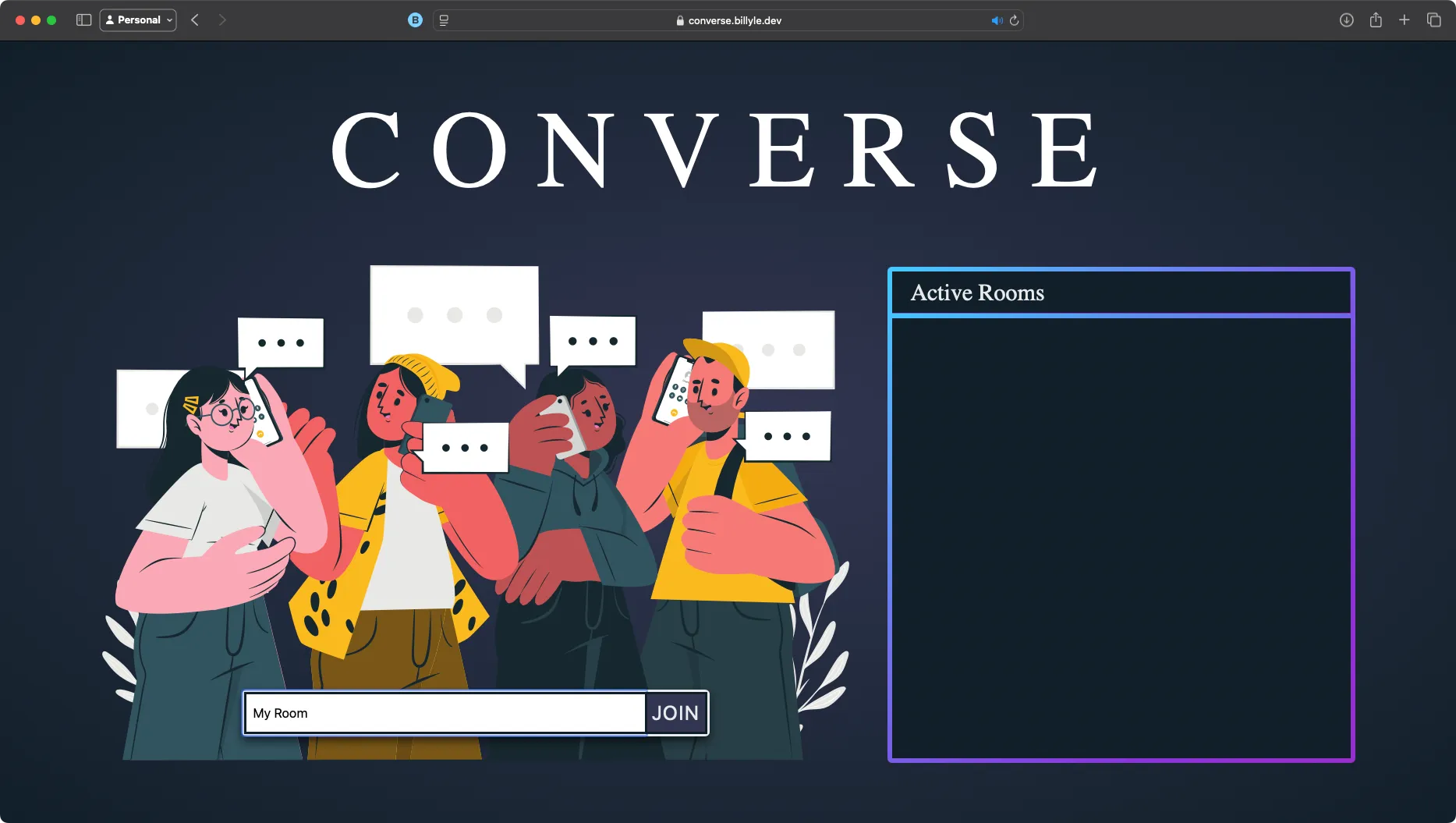 converse user 1 lobby